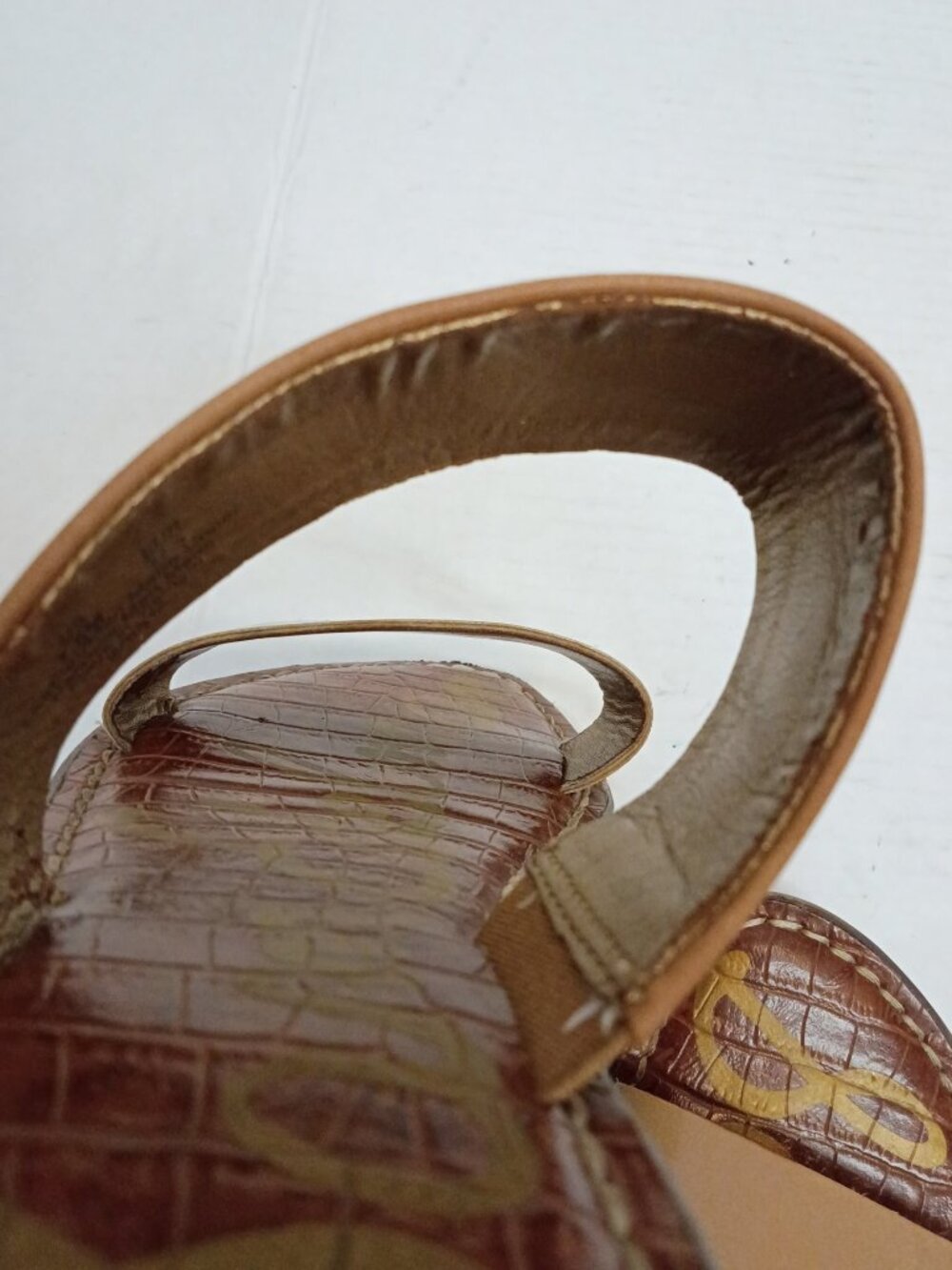 Sam Edelman Krista Tan Double Strap Slide Sandals Women’s Size 7.5M - Picture 10 of 11